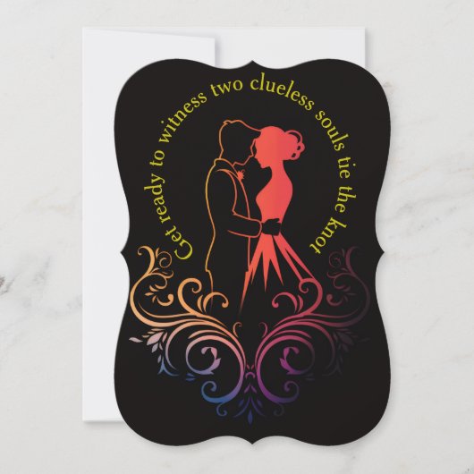 Weddensuitnodiging Kaart (Voorkant)