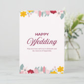 Weddensuitnodiging Kaart (Staand voorkant)