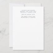 Weddensuitnodiging Kaart (Achterkant)