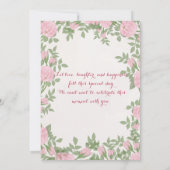 Weddensuitnodiging Kaart (Achterkant)