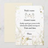 Weddensuitnodiging Kaart (Voorkant / Achterkant)