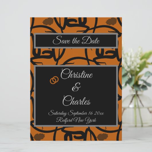 Weddensuitnodiging Kaart (Staand voorkant)