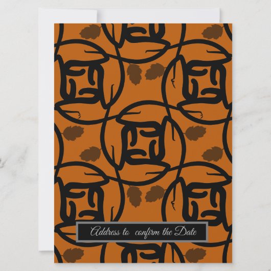 Weddensuitnodiging Kaart (Achterkant)