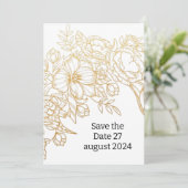 Weddensuitnodiging Kaart (Staand voorkant)