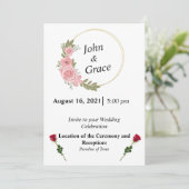 Weddensuitnodiging Kaart (Staand voorkant)