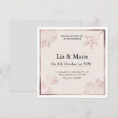 Weddensuitnodiging Kaart (Voorkant / Achterkant)