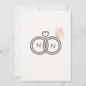 Weddensuitnodiging Kaart (Achterkant)