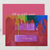 Weddensuitnodiging Kaart (Voorkant / Achterkant)