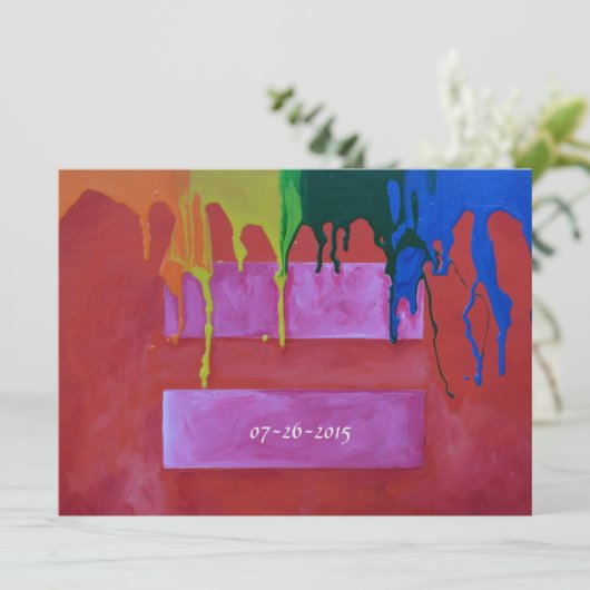 Weddensuitnodiging Kaart (Staand voorkant)