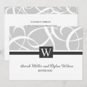 Weddensuitnodiging Kaart (Voorkant / Achterkant)