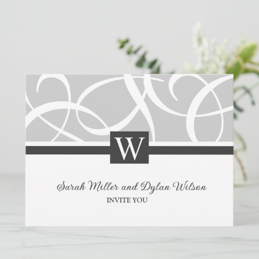 Weddensuitnodiging Kaart (Staand voorkant)