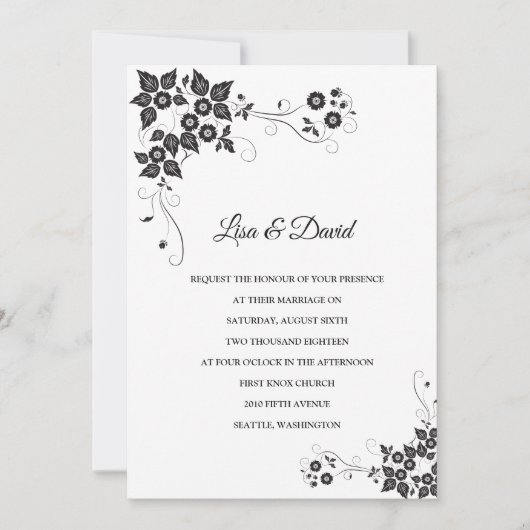 Weddensuitnodiging Kaart (Voorkant)