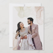 Weddensuitnodiging Kaart (Achterkant)