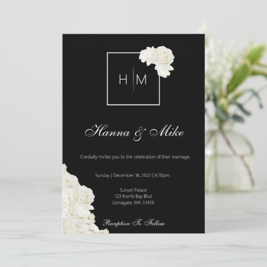 Weddensuitnodiging Kaart (Staand voorkant)