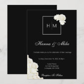 Weddensuitnodiging Kaart (Voorkant / Achterkant)