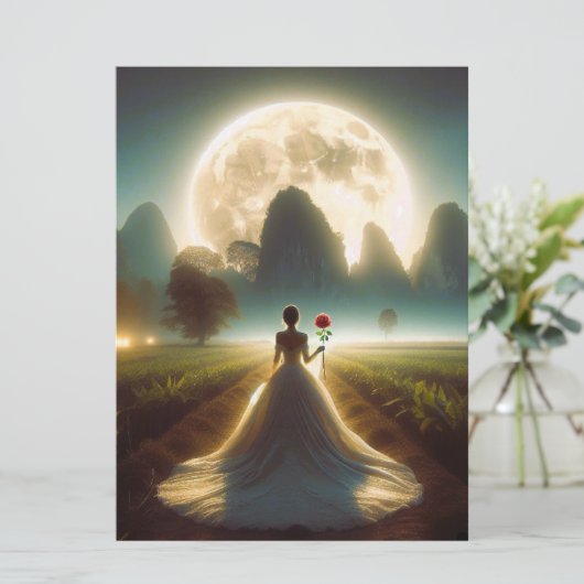 Weddensuitnodiging Kaart (Staand voorkant)