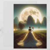 Weddensuitnodiging Kaart (Voorkant / Achterkant)