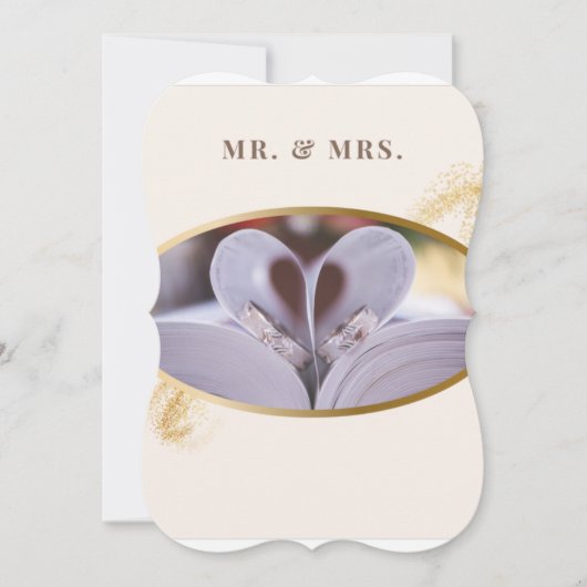 Weddensuitnodiging Kaart (Voorkant)