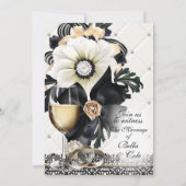 Weddensuitnodiging Kaart (Achterkant)