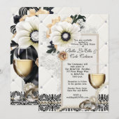 Weddensuitnodiging Kaart (Voorkant / Achterkant)