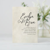 Weddensuitnodiging Kaart (Staand voorkant)
