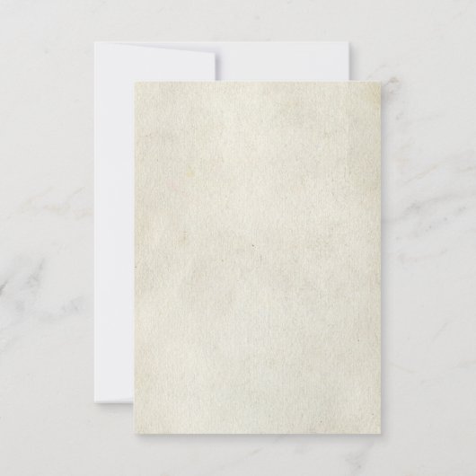 Weddensuitnodiging Kaart (Achterkant)