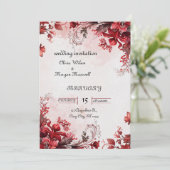 Weddensuitnodiging Kaart (Staand voorkant)