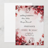 Weddensuitnodiging Kaart (Voorkant / Achterkant)