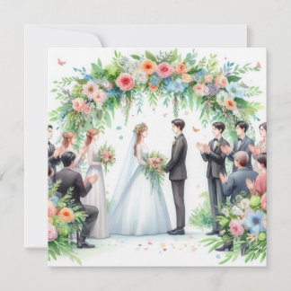 Weddensuitnodiging Kaart