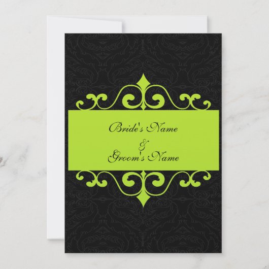 Weddensuitnodiging Kaart (Voorkant)