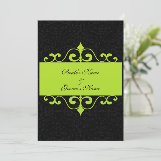 Weddensuitnodiging Kaart (Staand voorkant)