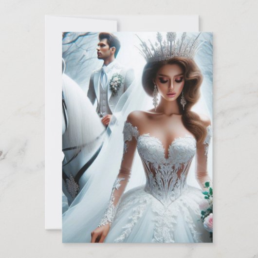 Weddensuitnodiging Kaart (Voorkant)