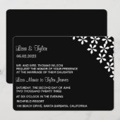 Weddensuitnodiging Kaart (Voorkant / Achterkant)