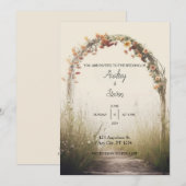 Weddensuitnodiging Kaart (Voorkant / Achterkant)