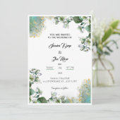 Weddensuitnodiging Kaart (Staand voorkant)