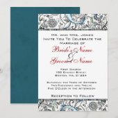 Weddensuitnodiging Kaart (Voorkant / Achterkant)