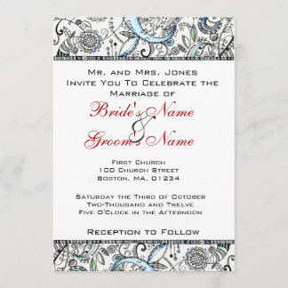 Weddensuitnodiging Kaart