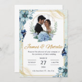 Weddensuitnodiging Kaart (Voorkant / Achterkant)