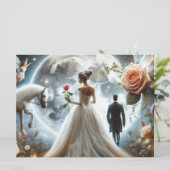 Weddensuitnodiging Kaart (Staand voorkant)