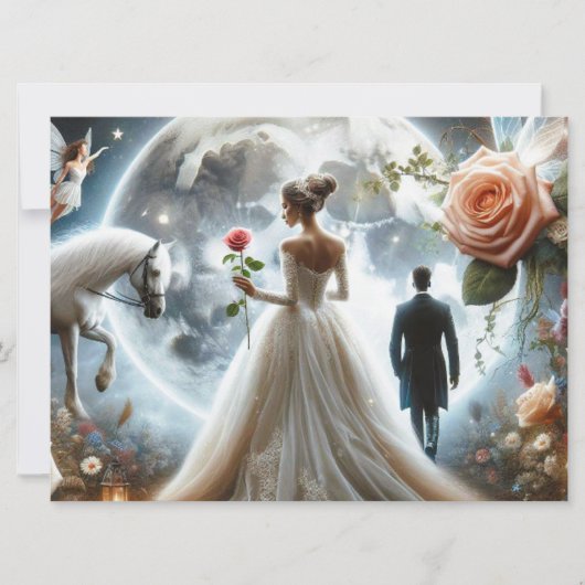 Weddensuitnodiging Kaart (Voorkant)