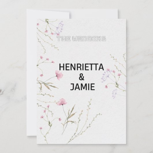 Weddensuitnodiging Kaart (Achterkant)