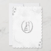 Weddensuitnodiging Kaart (Achterkant)