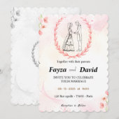 Weddensuitnodiging Kaart (Voorkant / Achterkant)