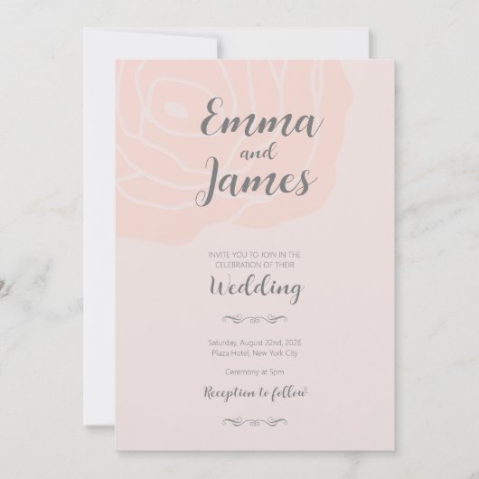 Weddensuitnodiging Kaart (Voorkant)