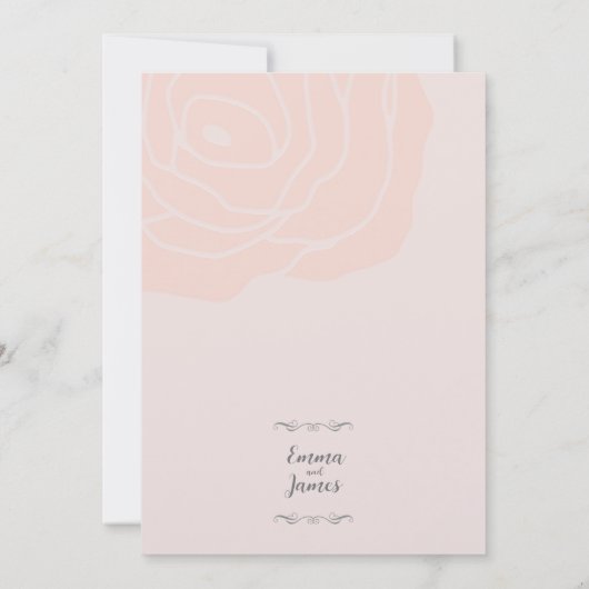 Weddensuitnodiging Kaart (Achterkant)