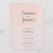 Weddensuitnodiging Kaart (Voorkant / Achterkant)