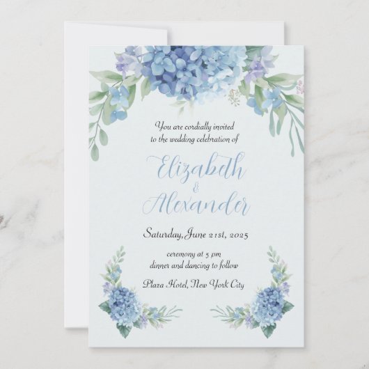 Weddensuitnodiging Kaart (Voorkant)