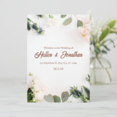 Weddensuitnodiging Kaart (Staand voorkant)