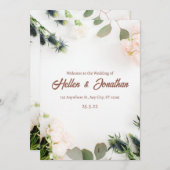 Weddensuitnodiging Kaart (Voorkant / Achterkant)