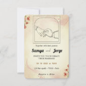 Weddensuitnodiging Kaart (Voorkant)